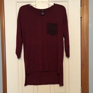 Rue 21 3 Quarter Length Sleeve Shirt